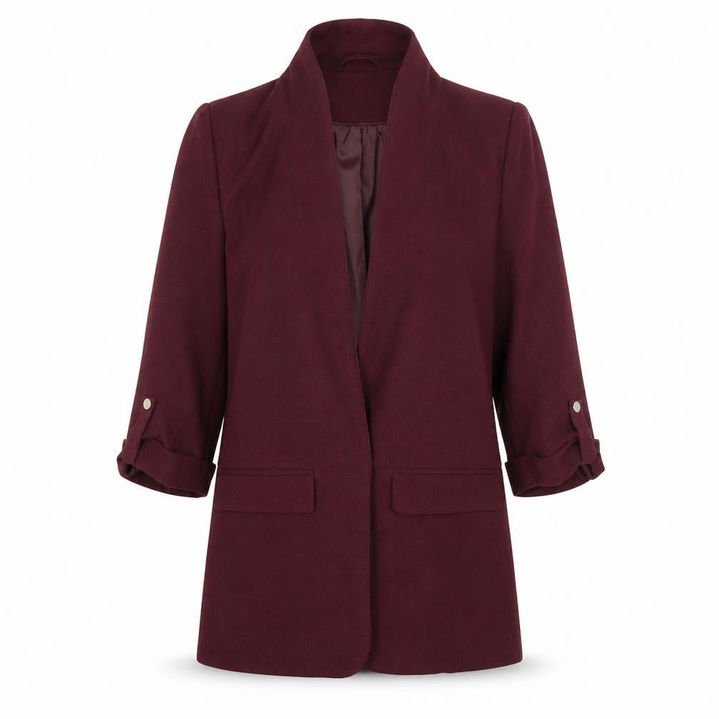 Front view of Primark women’s red gilet coat, size UK 8