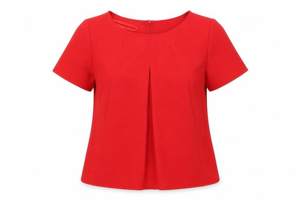 Ax Womens Red   Basic Blouse Size 10