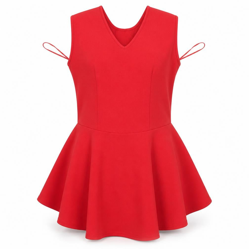 ribon Womens Red   Tunic Blouse Size 10