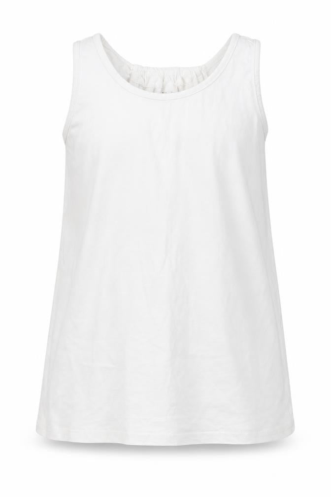 Nutmeg Girls White   Basic Tank Size 11-12 Years