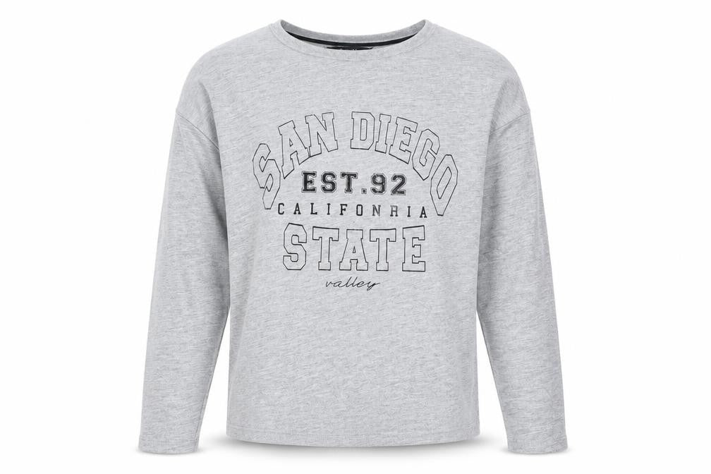 George Boys Grey   Basic T-Shirt Size 6-7 Years  - San Diego State