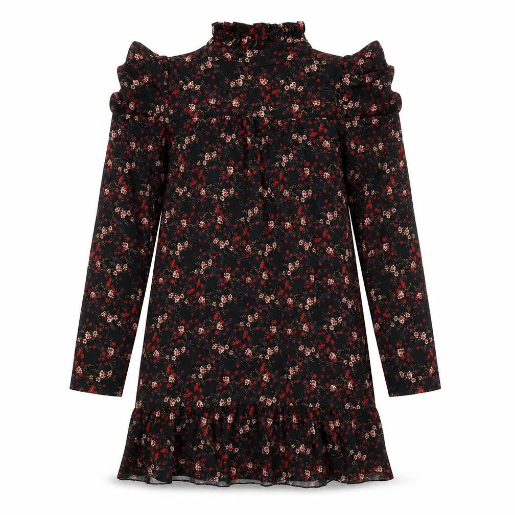 Boohoo Womens Red Floral  Shift  Size 8