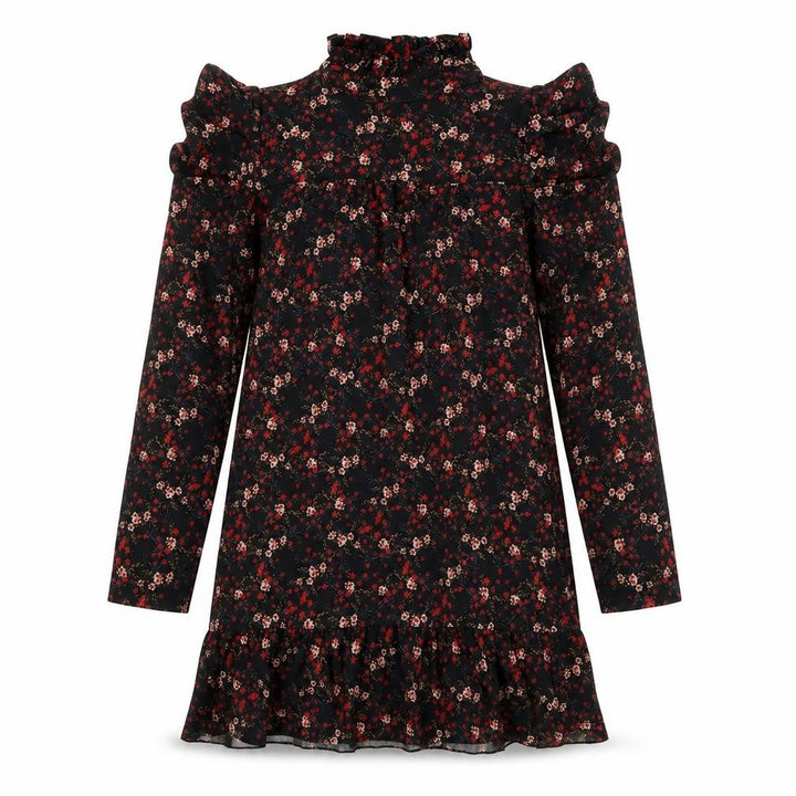 Boohoo Womens Red Floral Shift Size 8
