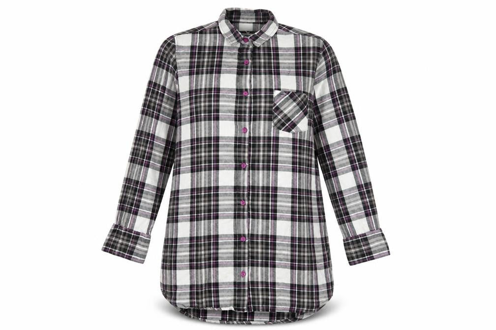 La Senza Womens Black Check  Basic Blouse Size S
