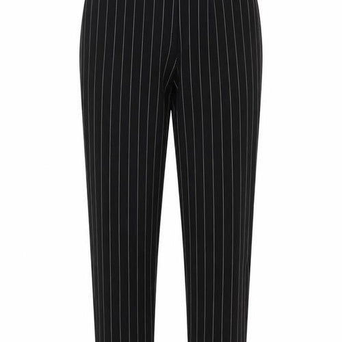 Boohoo Womens Black Striped  Trousers  Size 6 L27 in