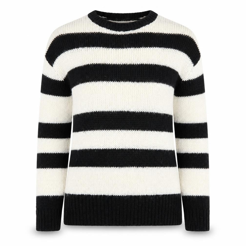 New Look Womens Ivory Striped  Pullover Jumper Size S