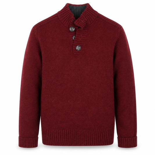 Front view of Kensington men’s red jumper, size M