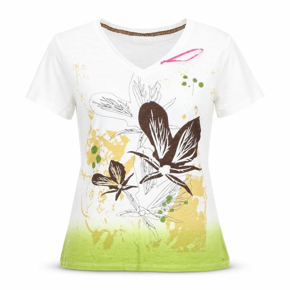 city life Womens Multicoloured Floral  Basic T-Shirt Size M