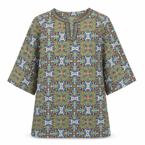 Boohoo Womens Green Geometric  Shift  Size 8