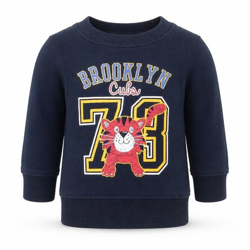 Rebel Boys Blue   Pullover Jumper Size 9-12 Months  - Brooklyn