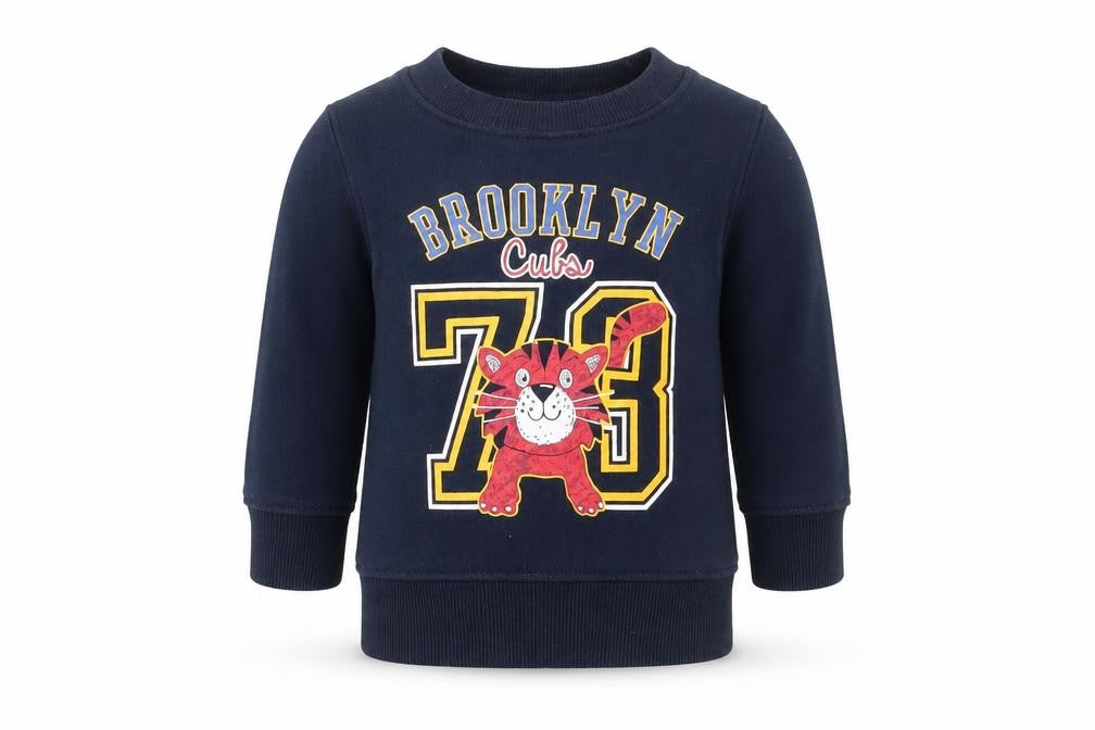 Rebel Boys Blue   Pullover Jumper Size 9-12 Months  - Brooklyn