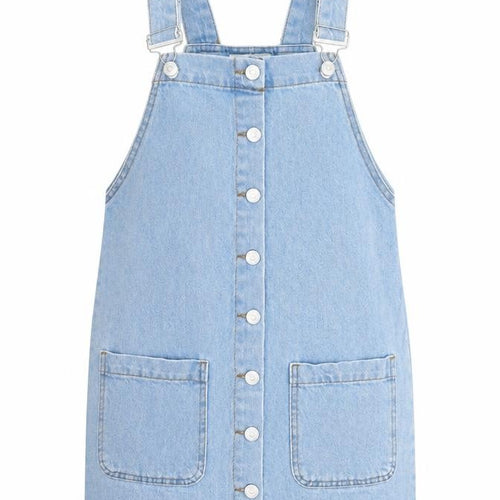 Newlook Girls Blue   Dungaree One-Piece Size 11 Years
