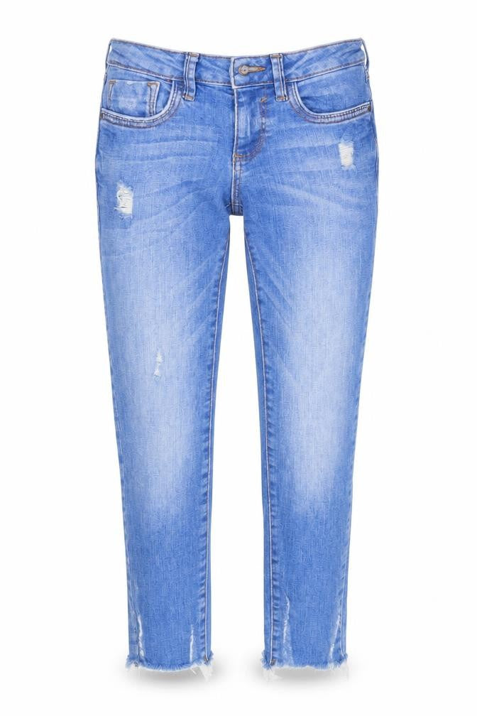 Denim & Co. Womens Blue   Capri Jeans Size 4 L24 in
