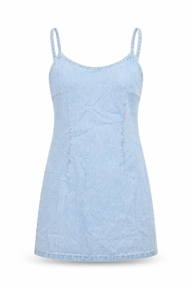 Miss Selfridge Womens Blue  Rayon A-Line  Size 4