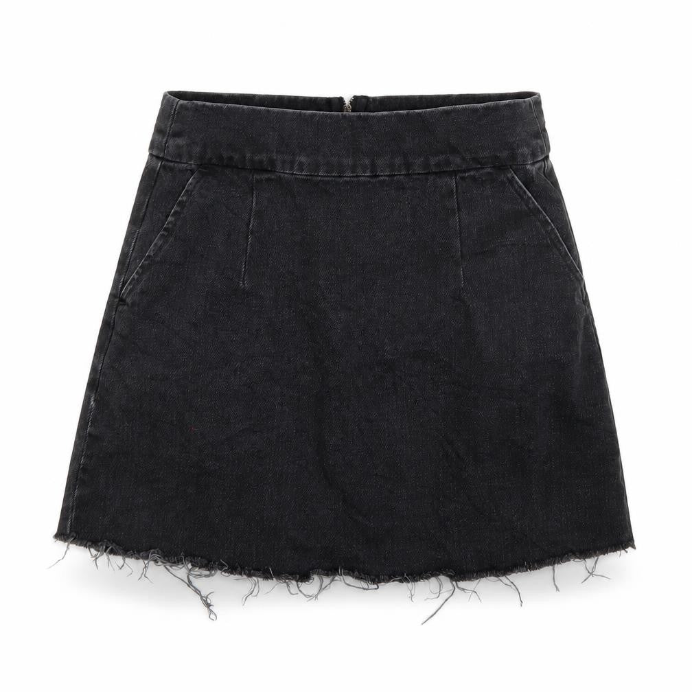 Topshop Womens Black   A-Line Skirt Size 8
