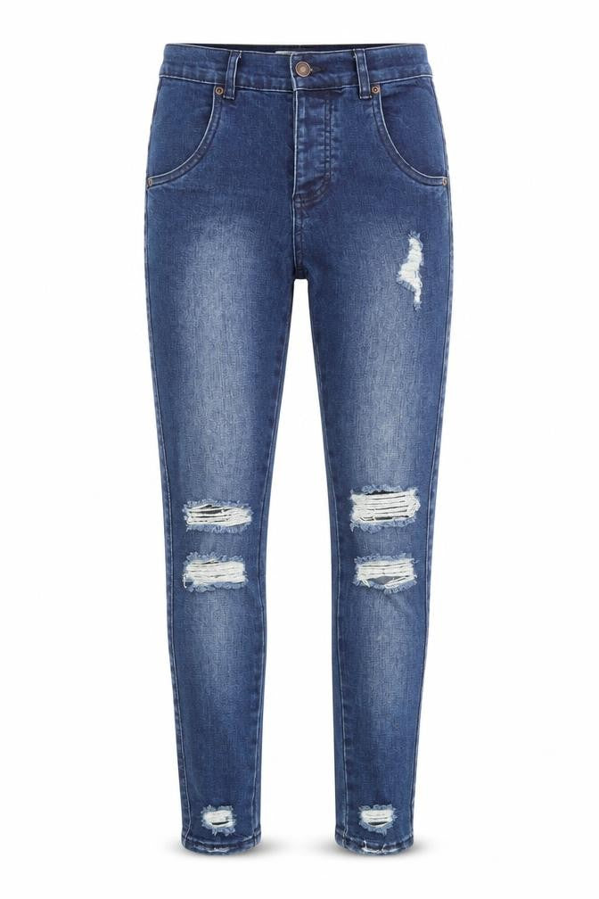 ILLUSIVE LONDON Womens Blue  Denim Mom Jeans Size XS
