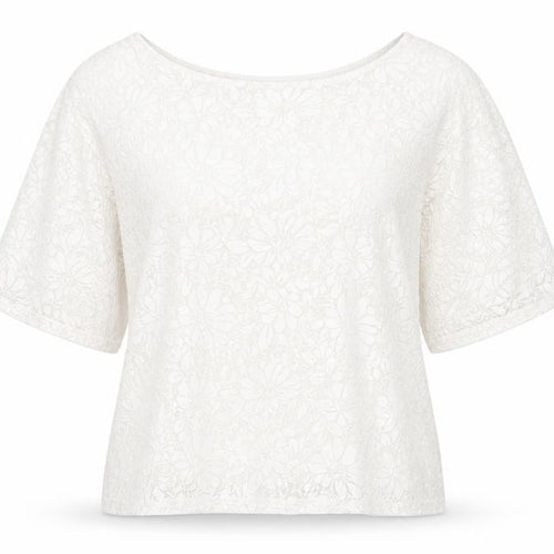 New Look Womens Ivory Floral  Basic Blouse Size 14