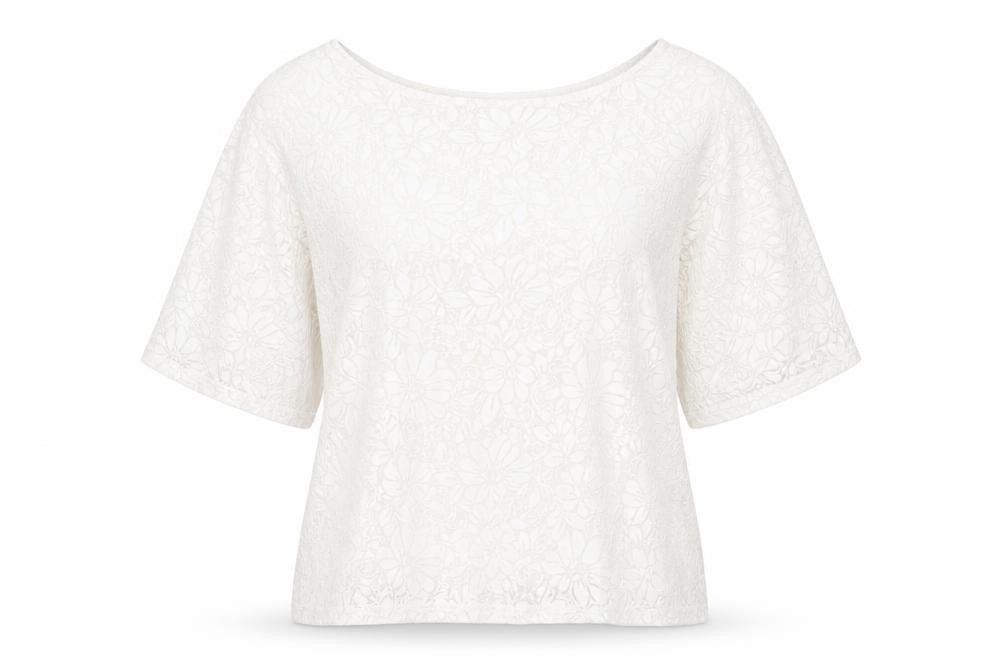 New Look Womens Ivory Floral  Basic Blouse Size 14