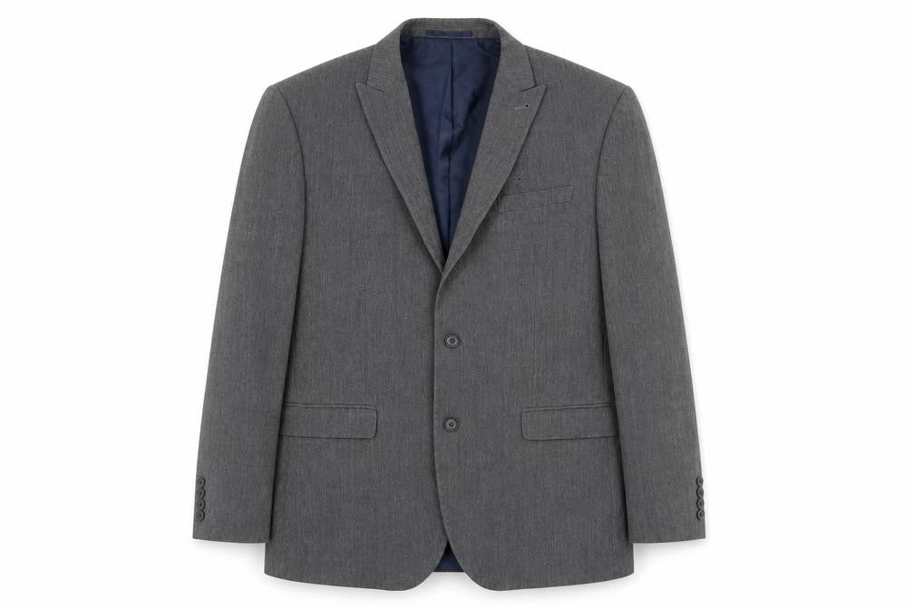 Front view of Next women’s grey jacket suit jacket, size UK 42