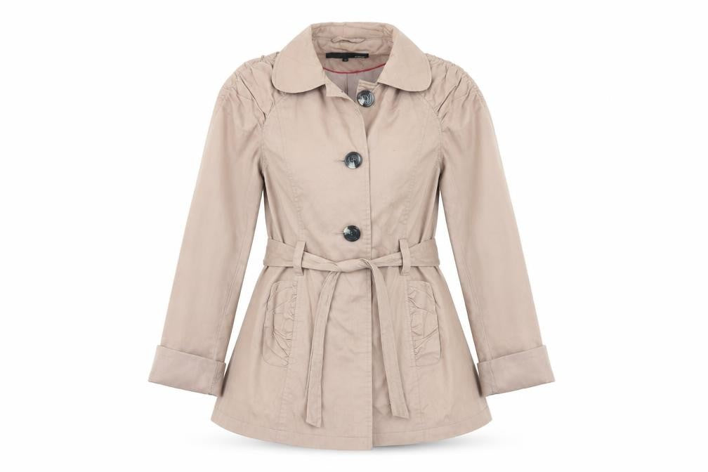 Front view of Next women’s pink ski jacket jacket, size UK 10