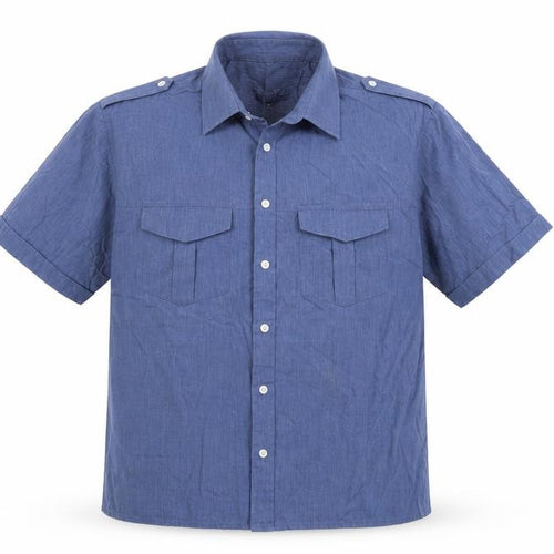 Easy Mens Blue    Button-Up Size L