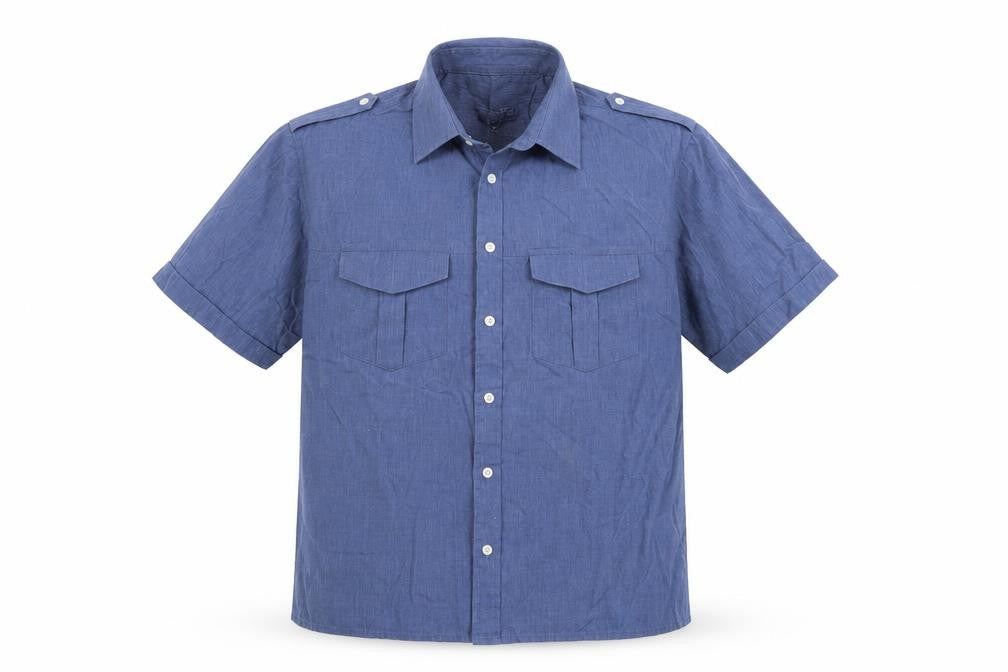 Easy Mens Blue    Button-Up Size L