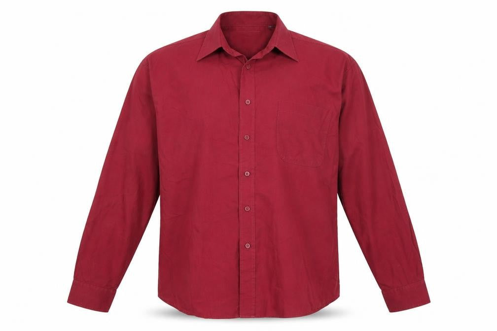 CITY CLASSIC Mens Red    Button-Up Size 16