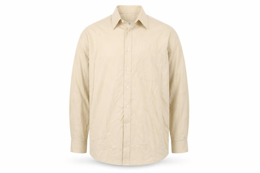 Joseph & Feiss Mens Beige    Button-Up Size 17