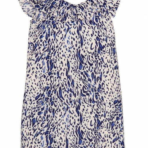 Dorothy Perkins Womens White Animal Print  A-Line  Size 10
