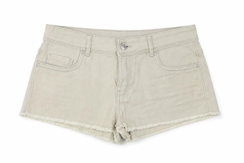 DenimCo Womens Ivory   Hot Pants Shorts Size 8