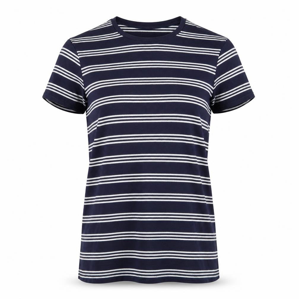 ASOS Womens Blue Striped  Basic Polo Size 10