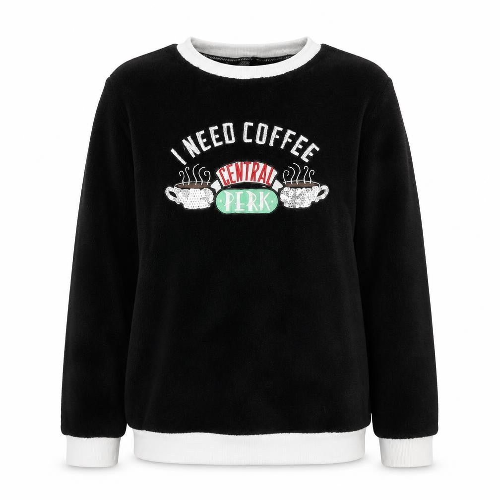 friends Womens Black   Pullover Jumper Size S