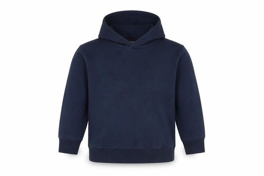 Front view of Urban boys’ blue pullover hoodie, size 3-4, years