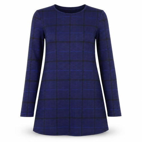 AX Paris Womens Blue Camouflage  A-Line  Size 10