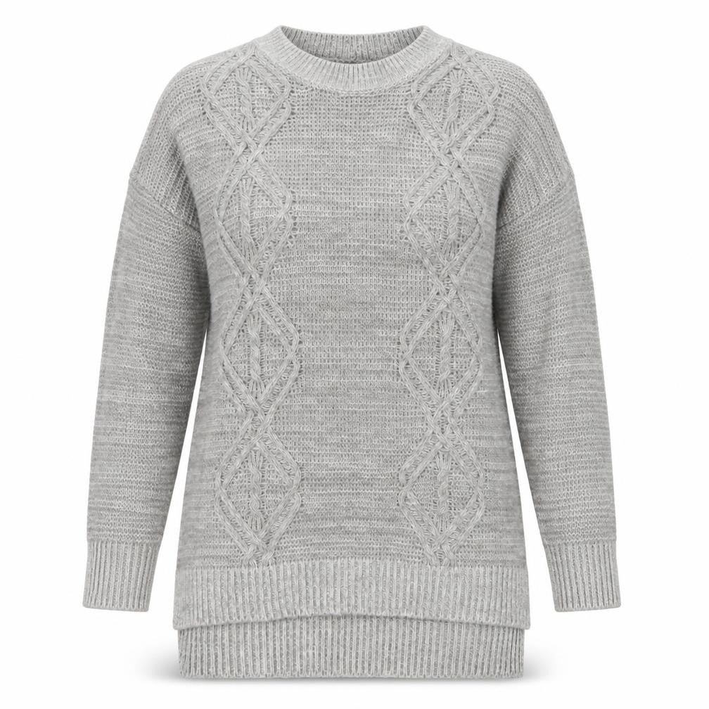 Papaya Womens Grey  Knit Pullover Jumper Size M