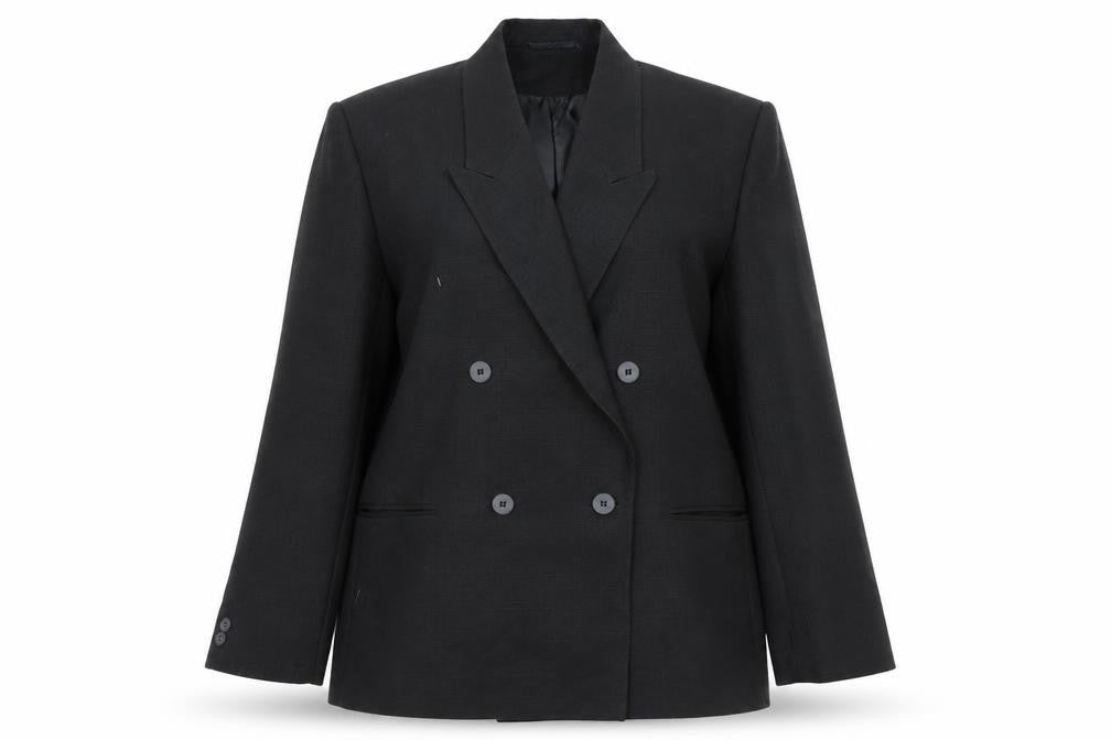 Front view of Classics women’s beige jacket blazer, size UK 14