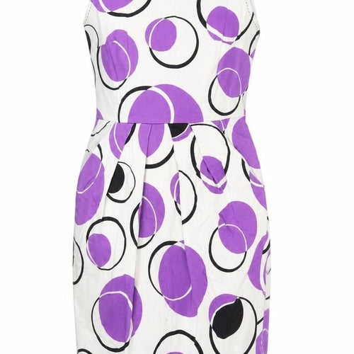 Marks and Spencer Womens White Floral  Pencil Dress  Size 10