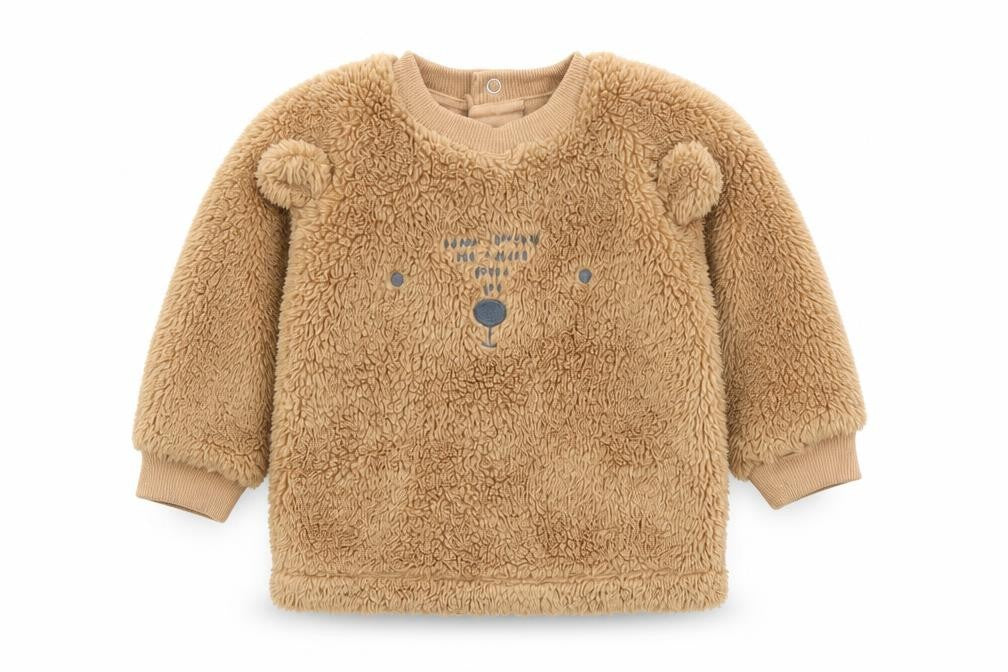 F&F Baby Brown   Pullover Jumper Size 3-6 Months  - bear