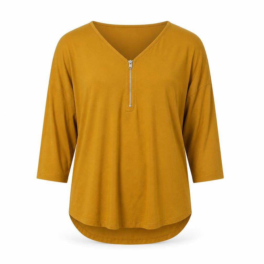 Select Womens Yellow   Basic T-Shirt Size 12