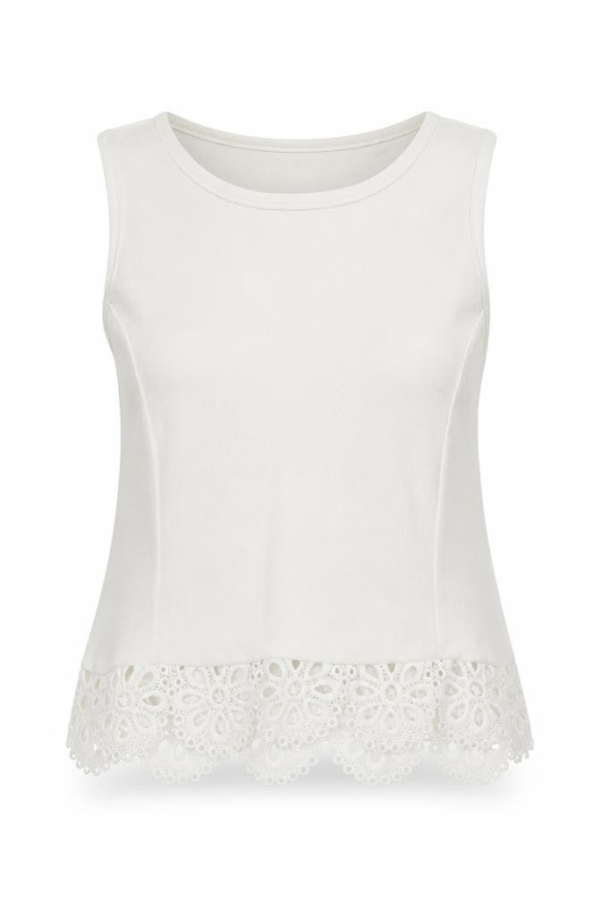 Boohoo Womens White Floral  Basic T-Shirt Size 6