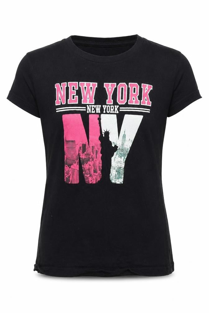 Point sportswear Girls Black   Basic T-Shirt Size 12-13 Years