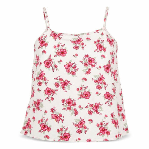 Divided by H&M Womens White Floral  Camisole Tank Size 8