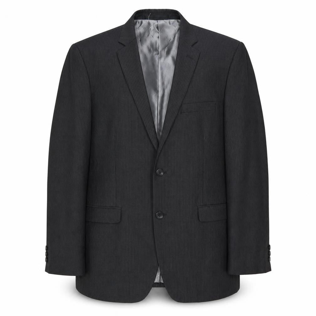 Good Souls Mens Black Striped  Jacket Suit Jacket Size 34