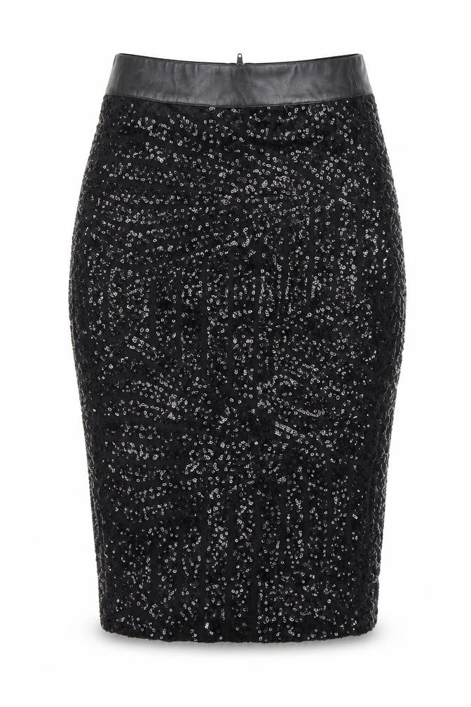 Preworn Womens Black   Bandage Skirt Size S