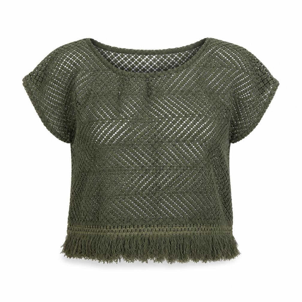 MNG Womens Green   Basic T-Shirt Size S
