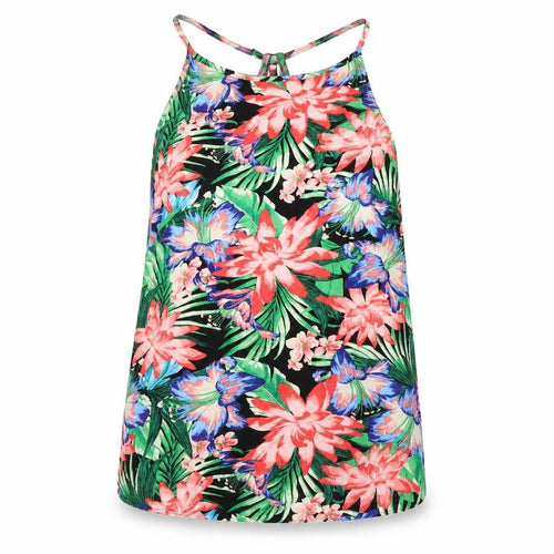 New Look Womens Pink Floral Mesh Basic Blouse Size 14