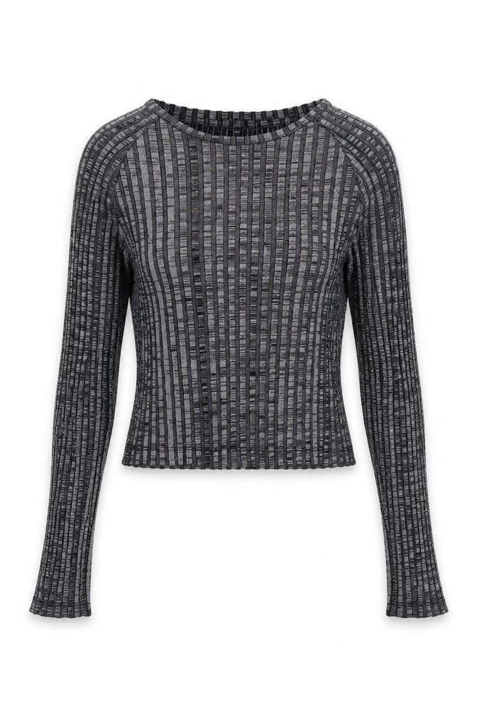Light Before Dark Womens Grey   Cropped Blouse Size M