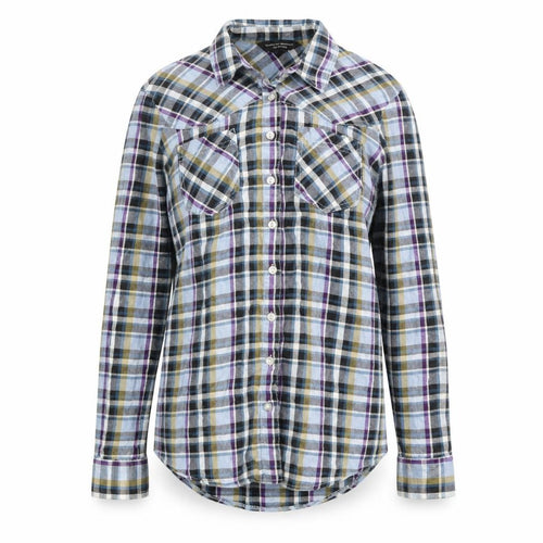 Dorothy Perkins Womens Blue Plaid  Basic Button-Up Size 12