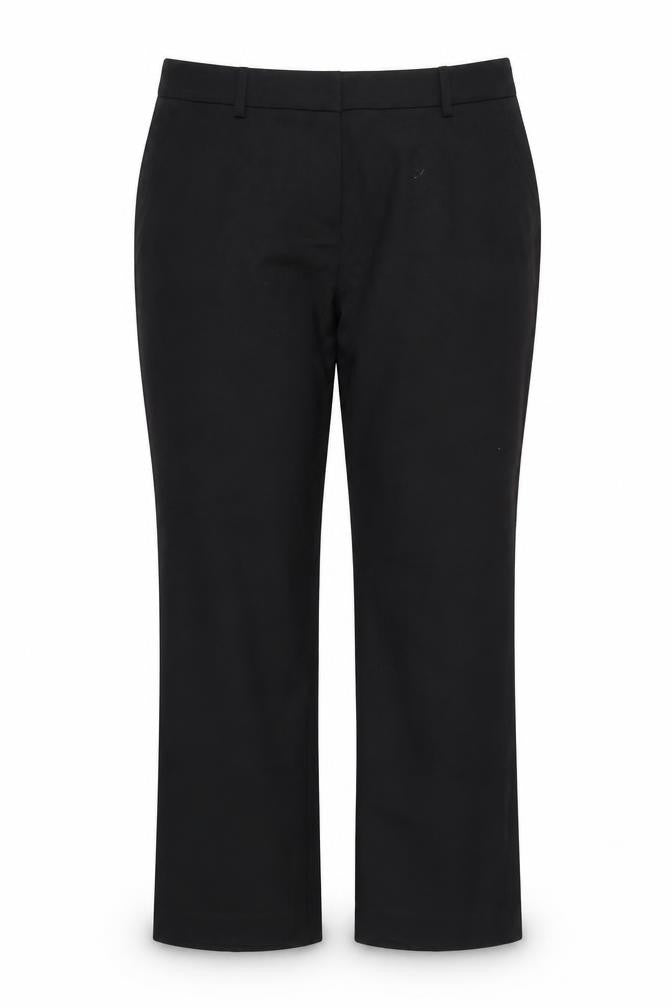 Front view of Tu women’s black rayon trousers, size UK 14, 28-inch leg