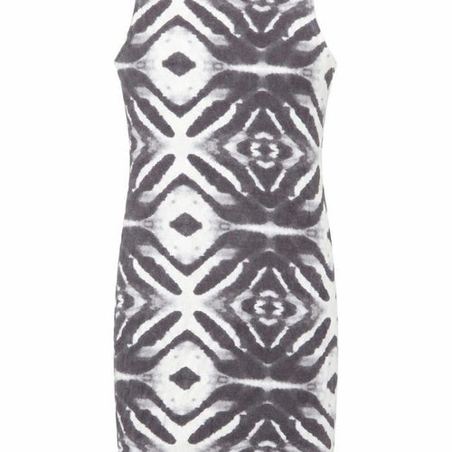 Republic Womens Grey Geometric Jersey Tank Dress  Size 10